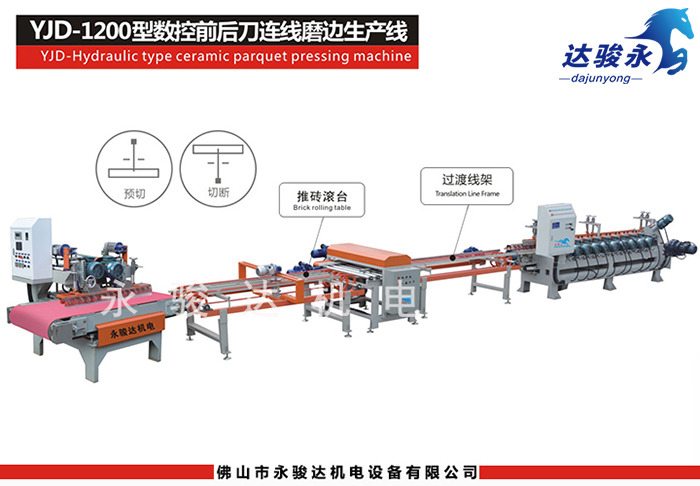 YJD-1200型数控前后刀磨边生产线